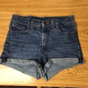 Levis Blue Denim Jean Shorts